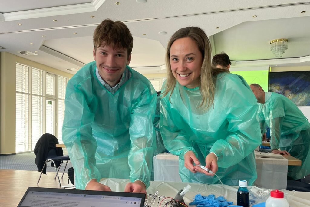 Timo Jakumeit & Daniela Wegner during Hands On Session