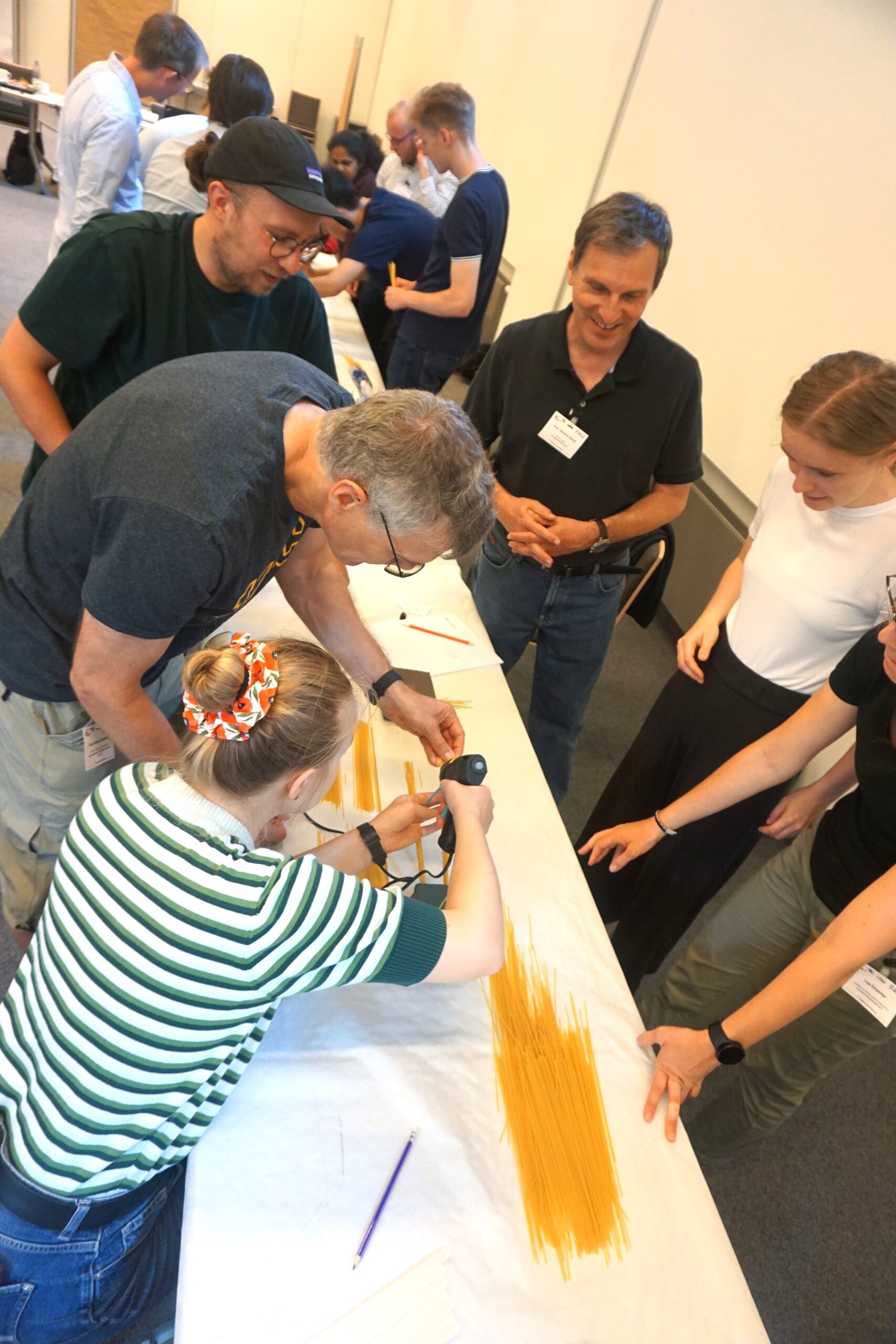 Building spaghetti bridges - team building activities