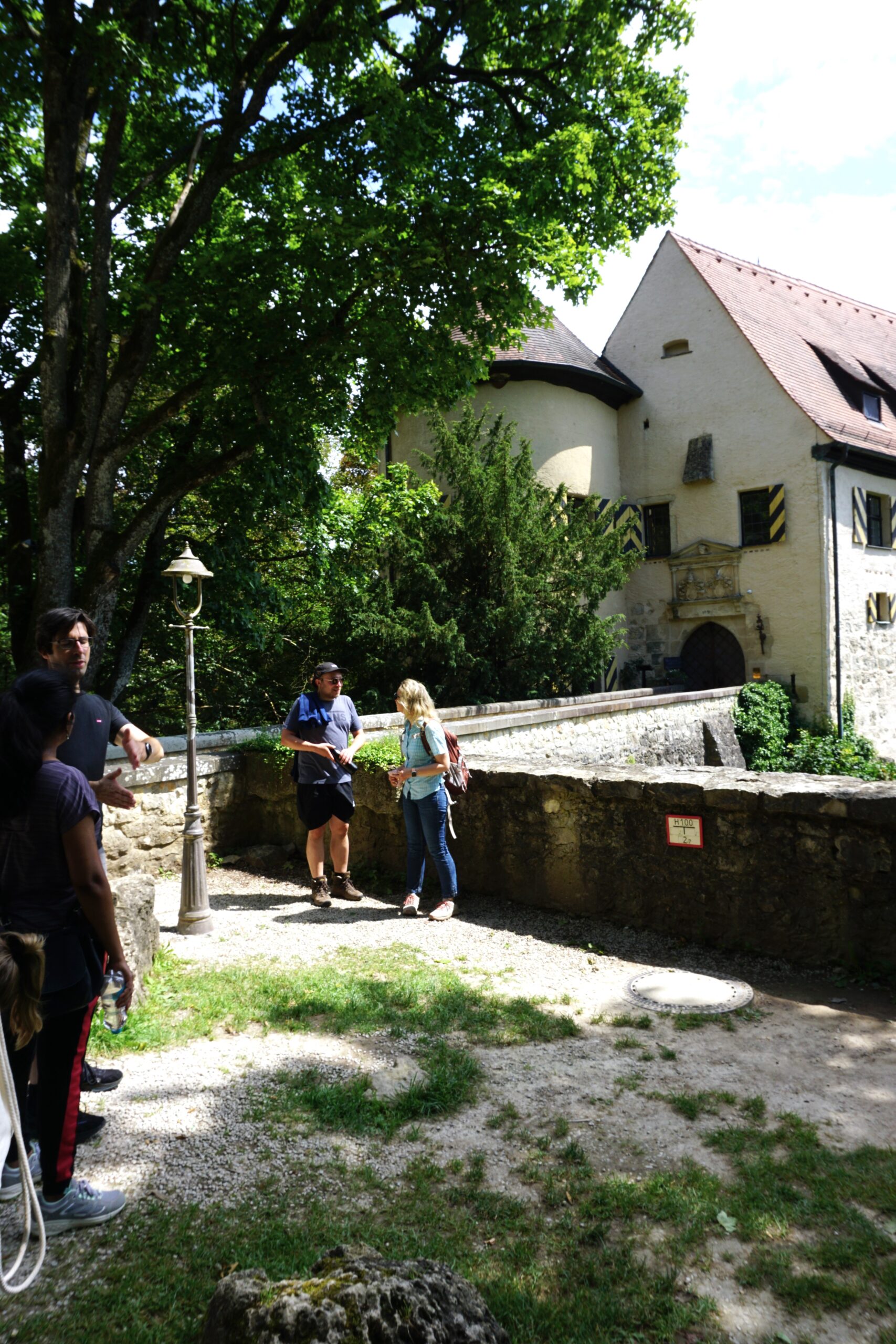 Kathrin Castiglione and Robert Schober during the hike