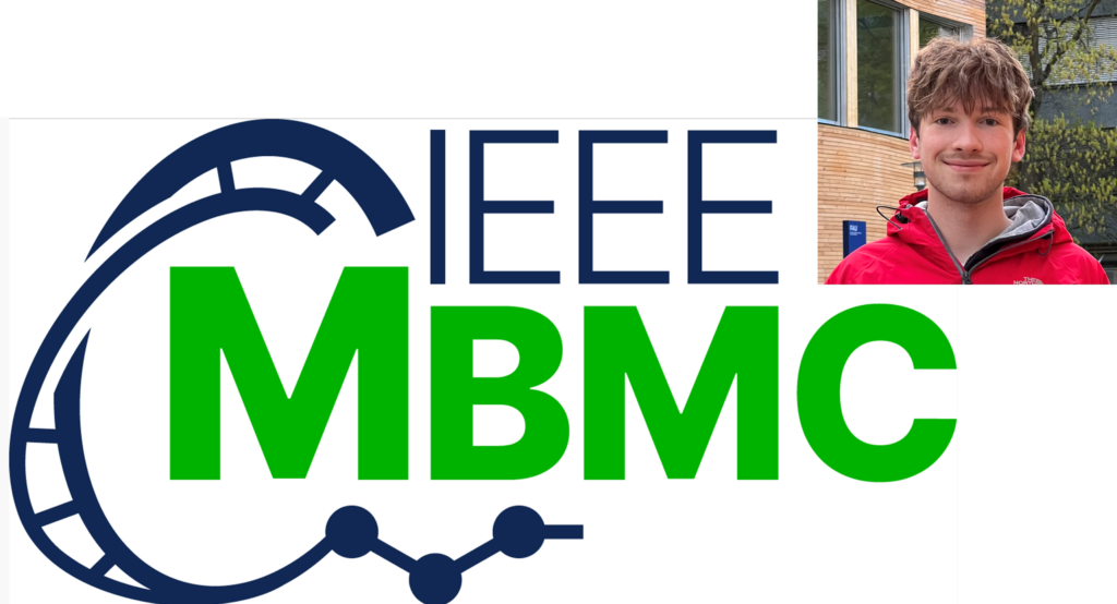 Winner Logo of the MBMC-TC Competition and a photo of Timo Jakumeit