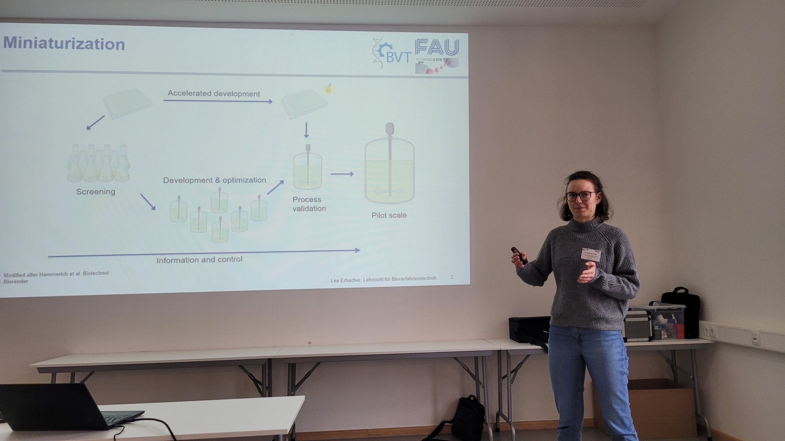 Lea Erbacher during her presentation