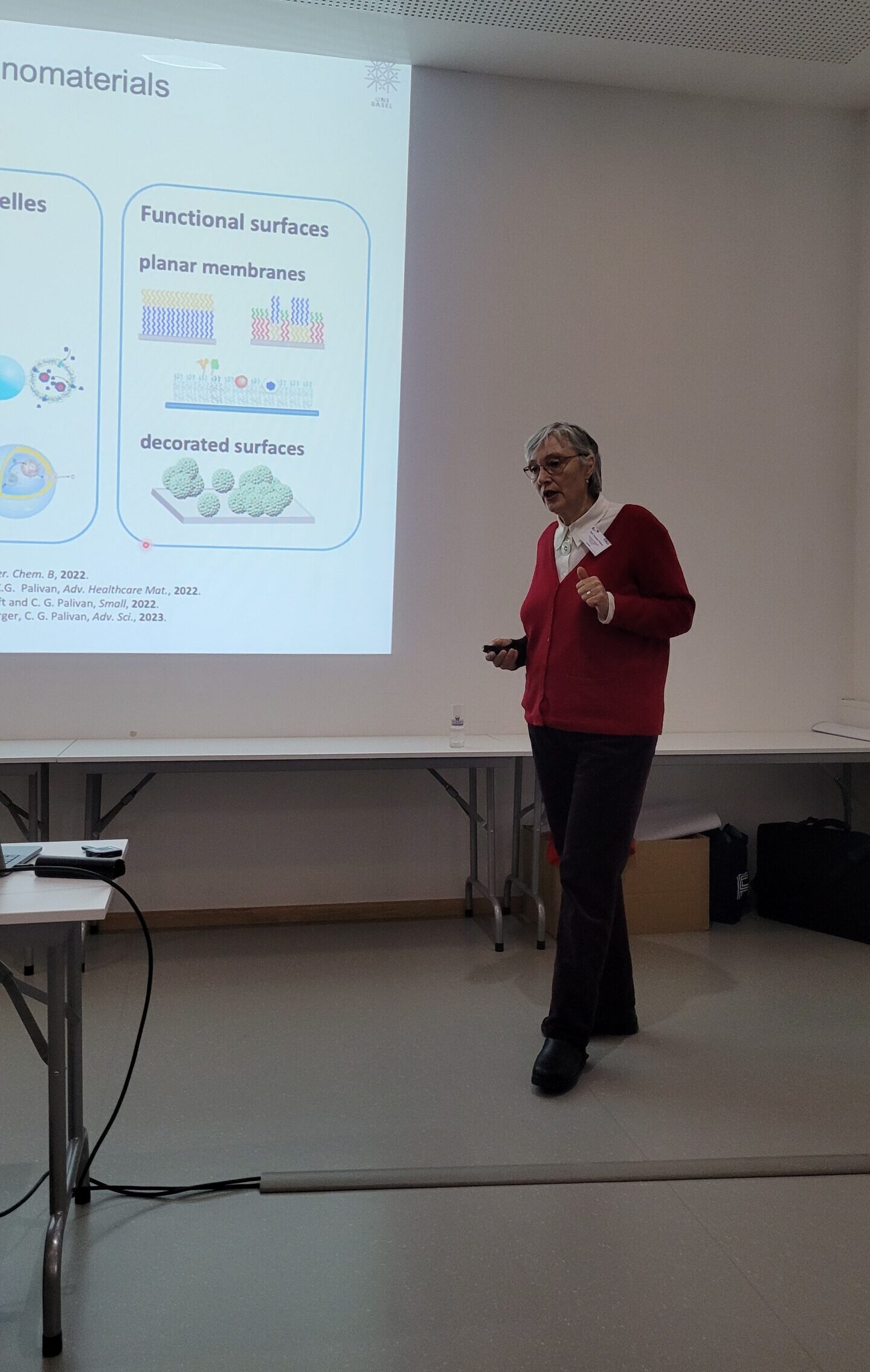 Prof. Cornelia Palivan during her presentation