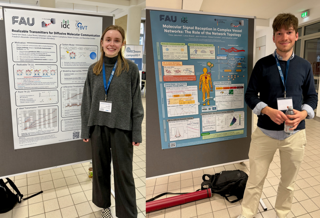 Teena and Timo with their posters at SCC in Karlsruhe