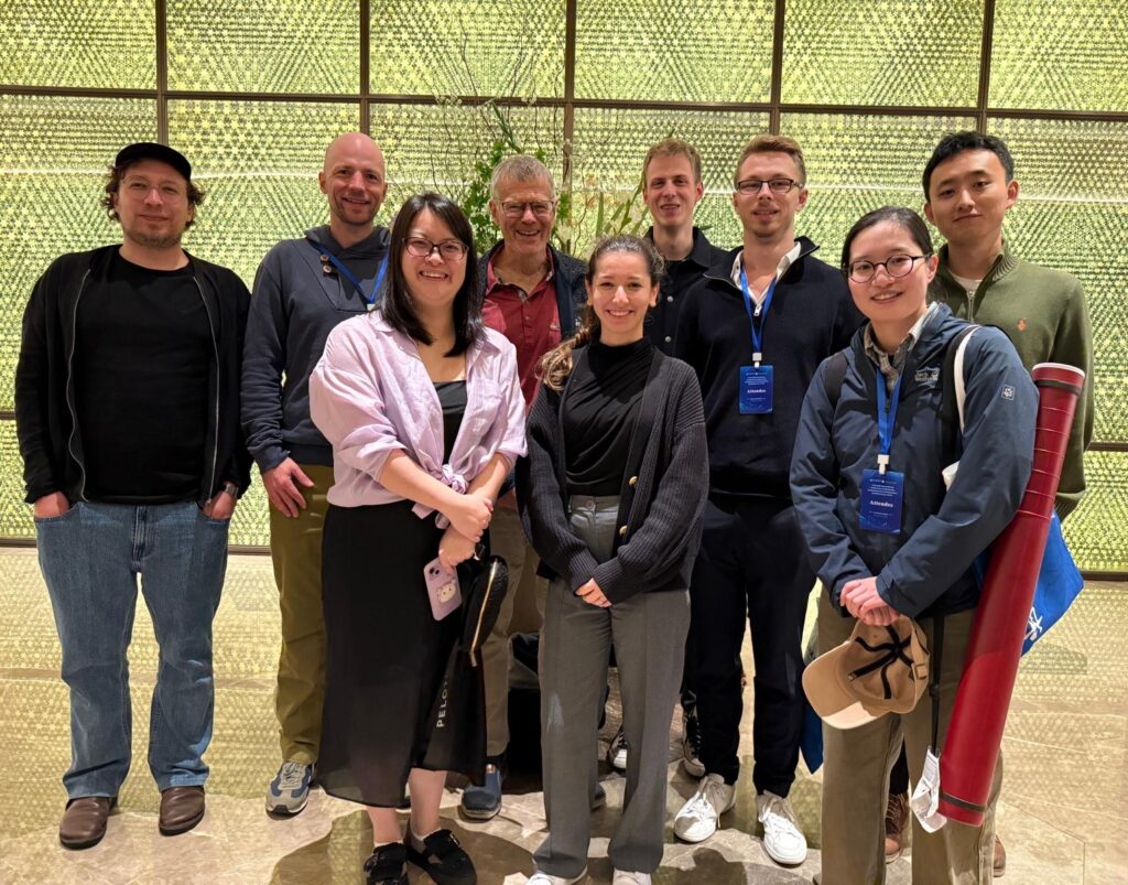 A group picture of SyMoCADS' representation (three females and six men) at the NanoCOm 2025