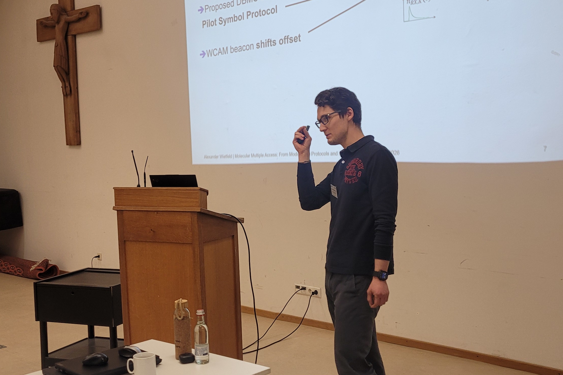 Alexander Wietfeld (male) during his presentation