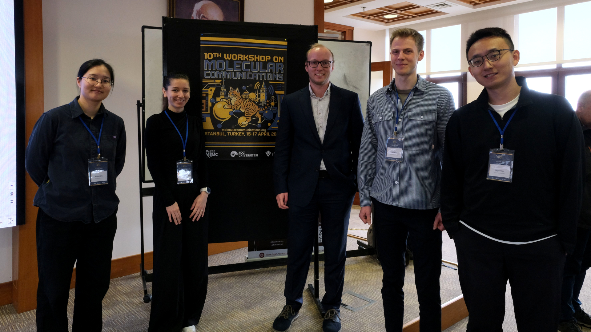 SyMoCADS doctoral researchers at the workshop (two females and three males) 